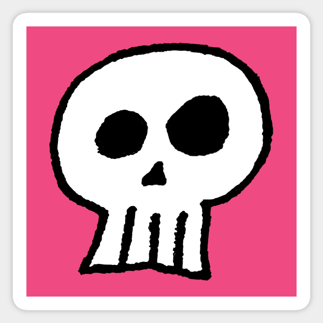 Hamlet Skull Design Sticker by witterworks